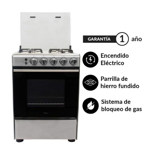 Cocina de pie a gas natural 24" Class60 Fdv 4 hornillas