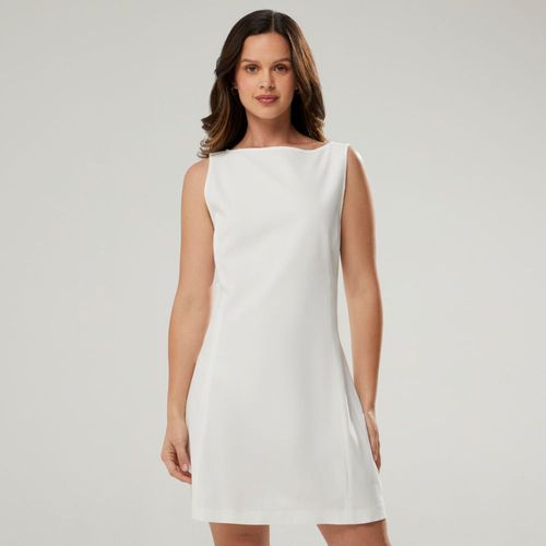 Vestido Corto Mujer Print Malabar BLANCO
