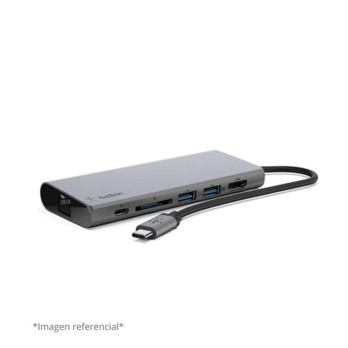 Adaptador Belkin multipuerto 6 en 1 USB-C Docking (AVC008btSGY)