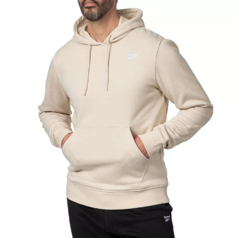 Polera-Sudadera-Reebok-con-Capucha-Hombre---Beige---Talla-S