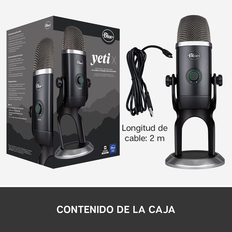 Microfono-Blue-Yeti-X-USB-Plug-and-Play---4-patrones-polares