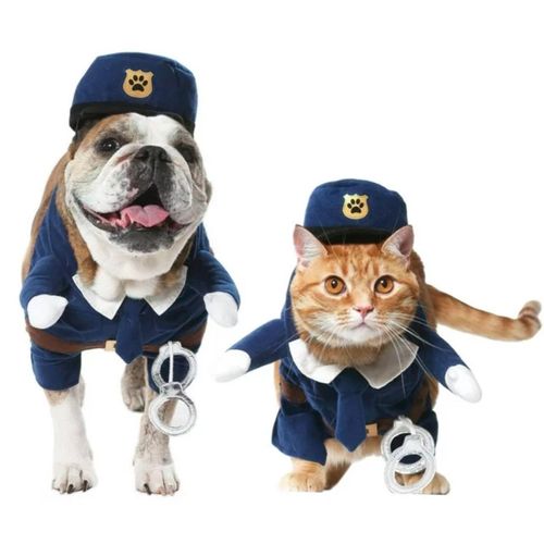 Disfraz para Mascota Policia - Talla S