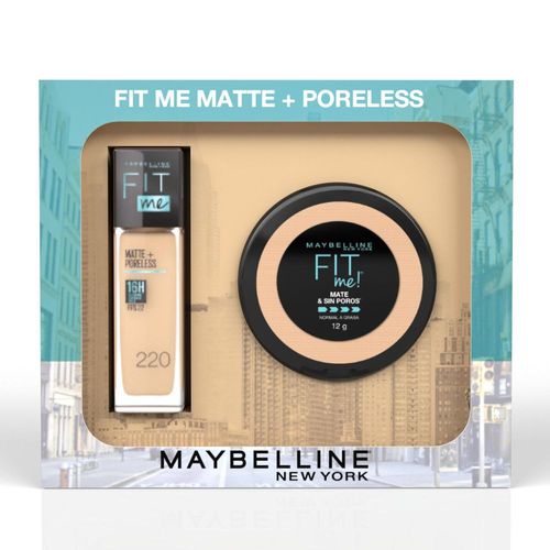 Pack Maybelline Fit Me Base  + Polvos Rostro 220