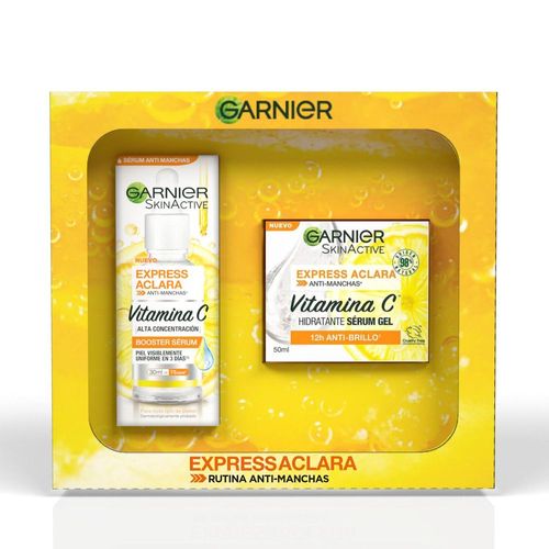 Pack Garnier Express Aclara Crema + Serum