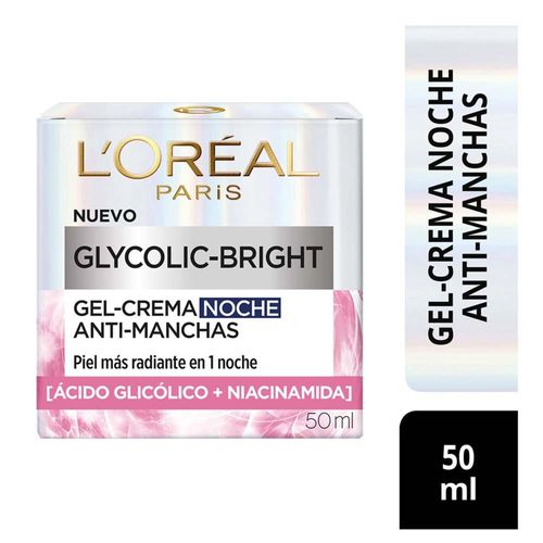 Crema De Noche Loreal Paris Anti-Manchas Glycolic Bright