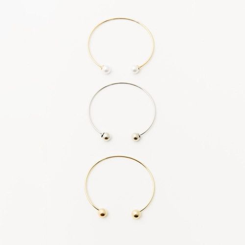 Set Sfera Mujer Pulsera S Bolas Dorado