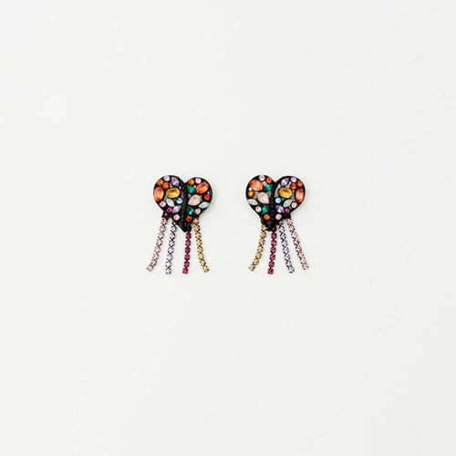 Aretes Sfera Mujer Aro Dos Rws Sanqd Mx Multicolor