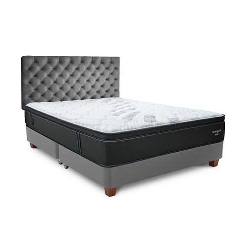 Dormitorio Americano Gris Plata Futurepedic King