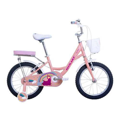 Bicicleta Goliat Para Niño Glt Cabo Aro 16 Blanco / Rosado