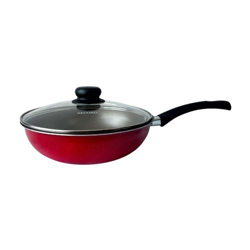 Wok Antiadherente Champ N°22 Mango Forte Rojo Record