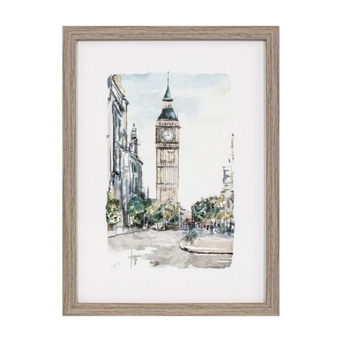 Cuadro Decorativo Big Ben 30x40cm Orange