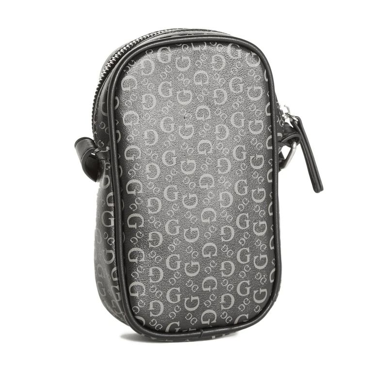 Crossbody-Unisex-Guess-Striped-Logo-Print---Negro