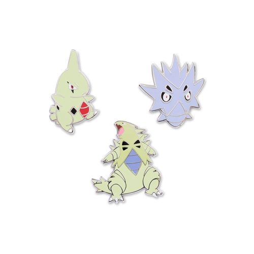 Pokemon Center Larvitar Pupitar Tyranitar Set Pin