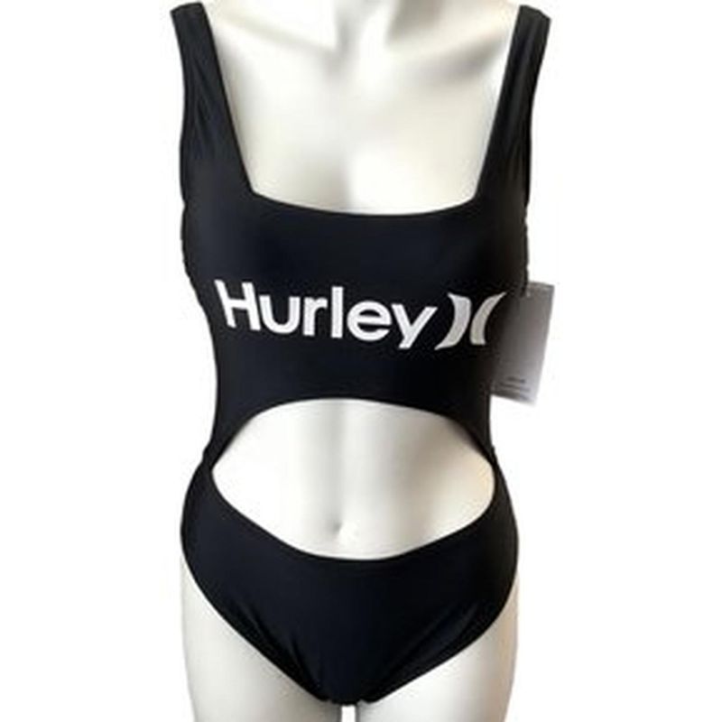 Ropa-De-Baño-MonoKini-Hurley-Una-Pieza-Mujer-Negro---Talla-L