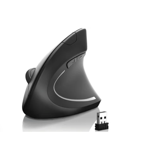 Mouse Vertical Inalambrico Ergonómico Usb Evita Túnel Carpiano - NEGRO