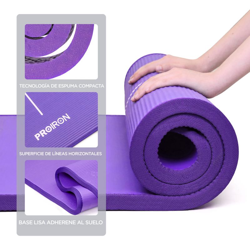 Mat-de-yoga-PROIRON-de-10mm----Morado