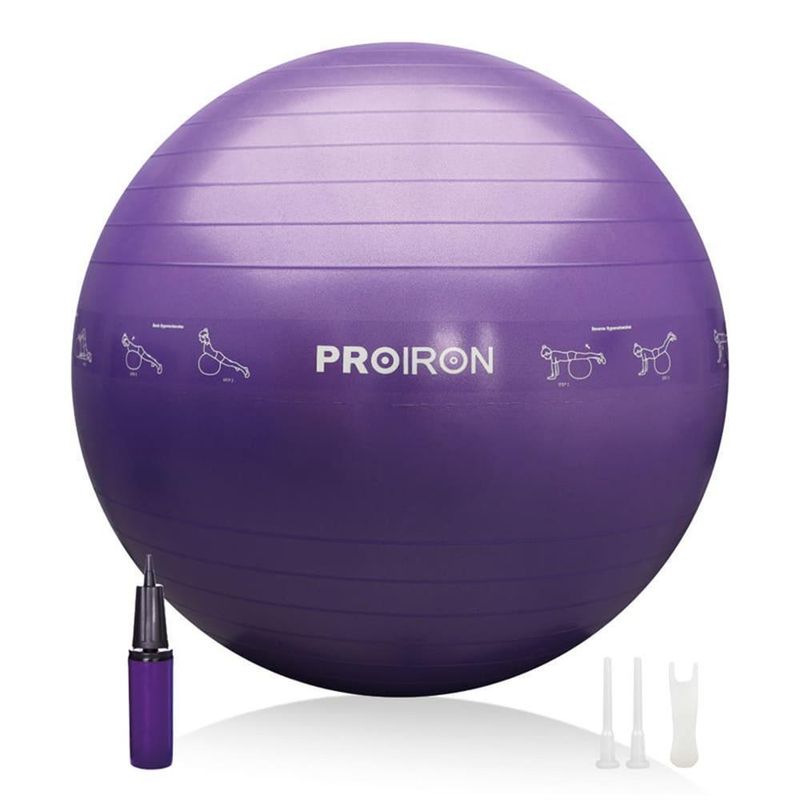 Pelota-de-yoga-PROIRON-de-65cm---Morado