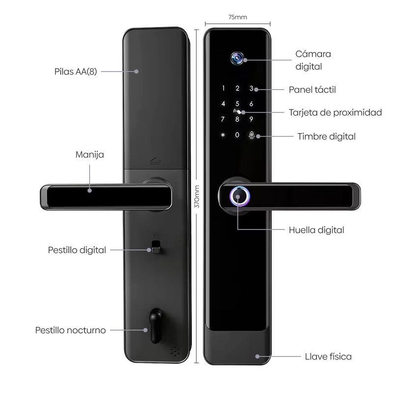 Cerradura-Inteligente-Wifi-Nexio-X5-Pro-Negro