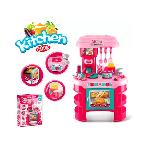 Set de Cocina Little Chef Musical Kitchen Cook 35 Piezas