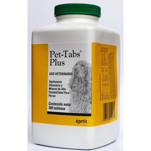 SUPLEMENTO VITAMINICO PET TABS PLUS 180 TABLETAS