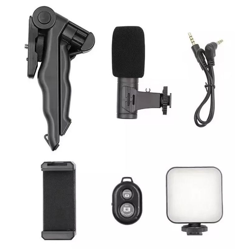 kit-grabacion-de-video-con-tripode-luz-led-bluetooth-microfono