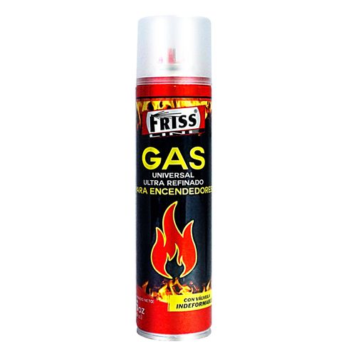 Gas Butano Friss Para Encendedores Soplete con Boquilla 480ml