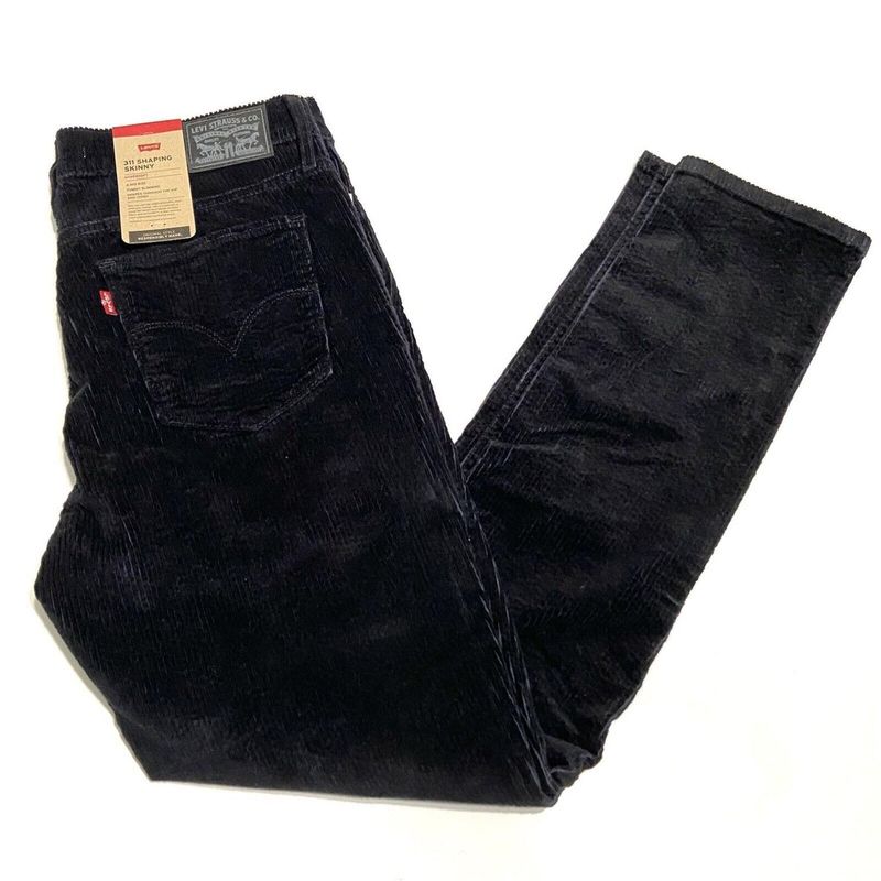 Jean-Levis-para-Mujer-311-Shaping-Skinny-Corduroy---Negro---Talla-30-x-30