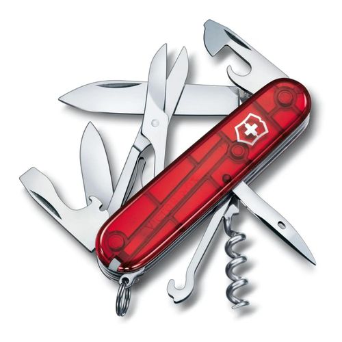 Navaja Victorinox Climber - Rojo Transparente