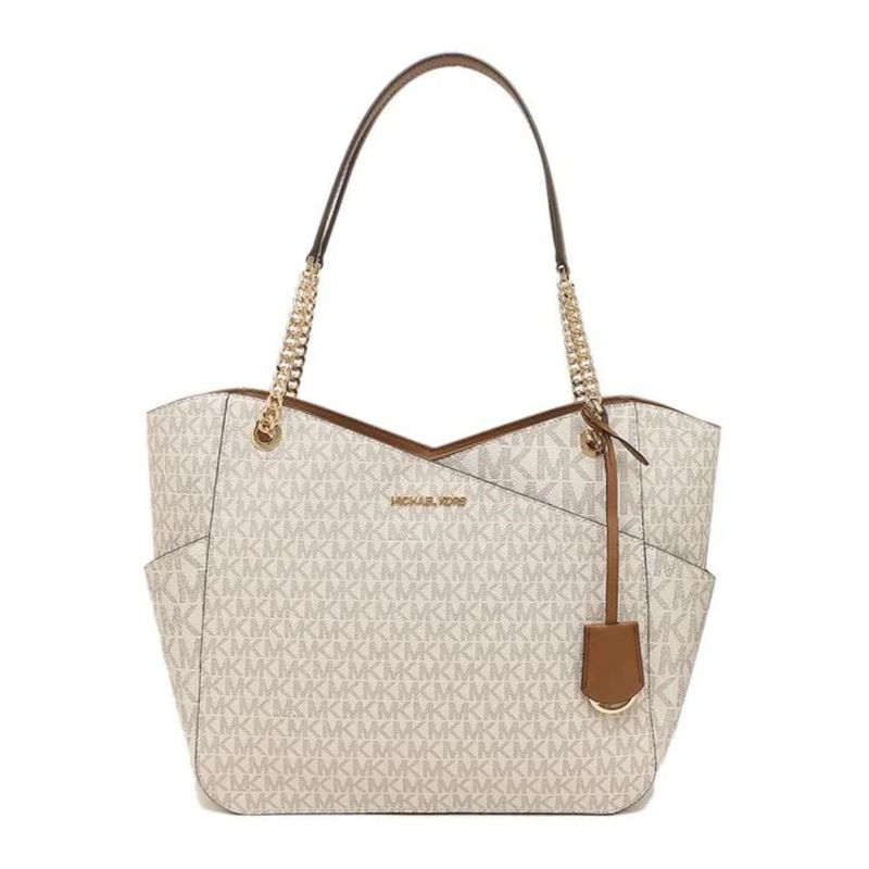 Cartera-Michael-Kors-Jet-Set-Signature-Vanilla