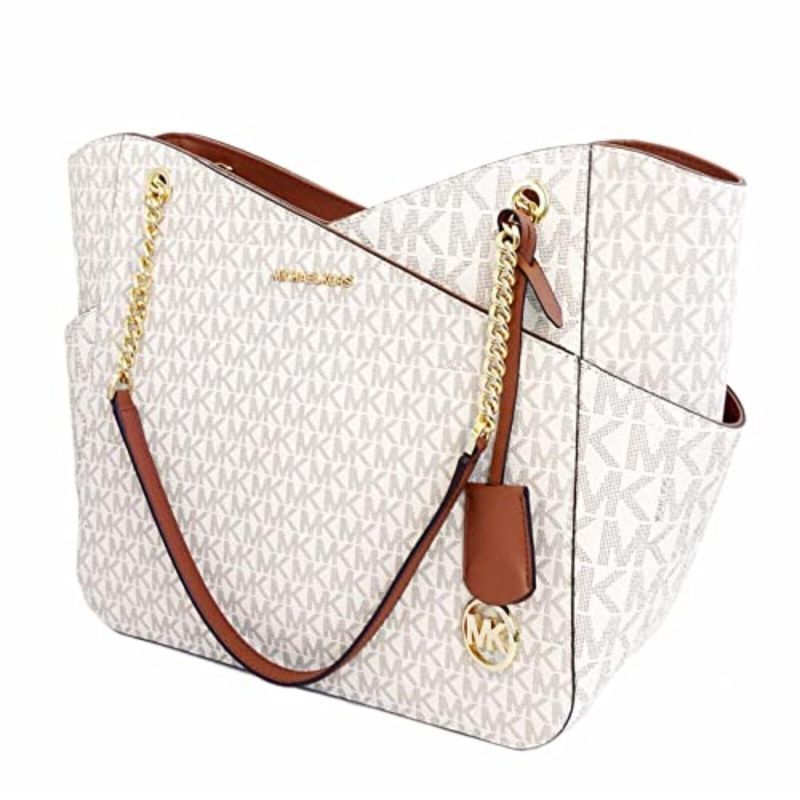 Cartera-Michael-Kors-Jet-Set-Signature-Vanilla