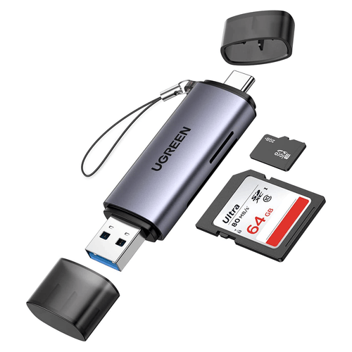 Lector Usb 3.0 Usb C Tarjetas Sd Tf 5 Gbps Ugreen
