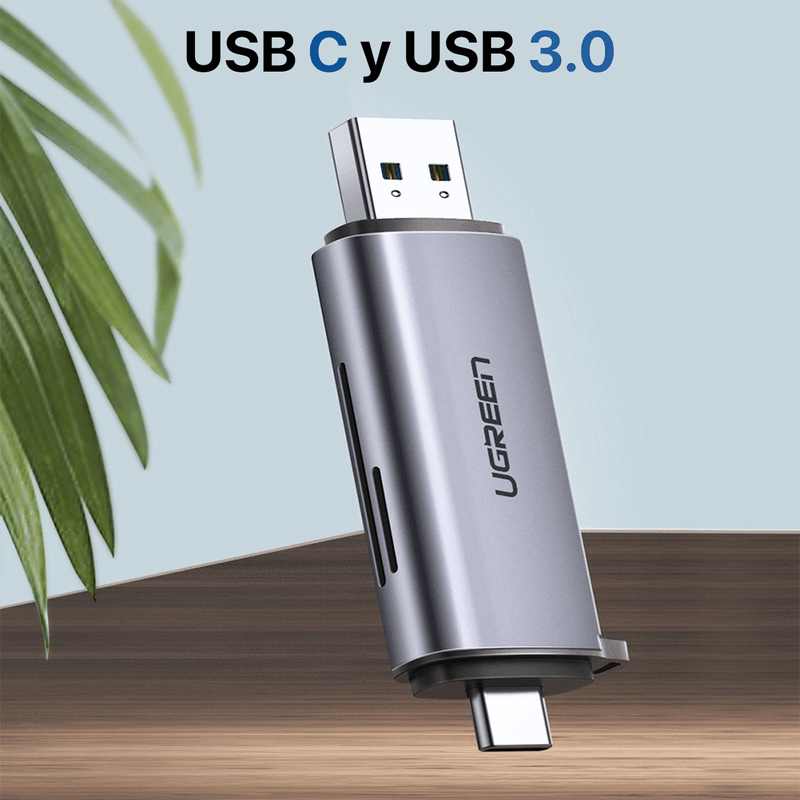 Lector-Usb-30-Usb-C-Tarjetas-Sd-Tf-5-Gbps-Ugreen