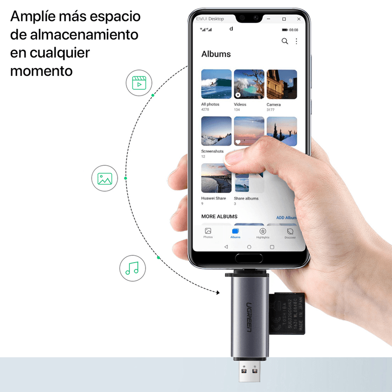 Lector-Usb-30-Usb-C-Tarjetas-Sd-Tf-5-Gbps-Ugreen