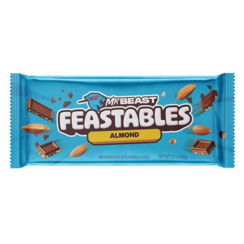 Chocolate con Almendras Feastables Mr Beast - 60 gr