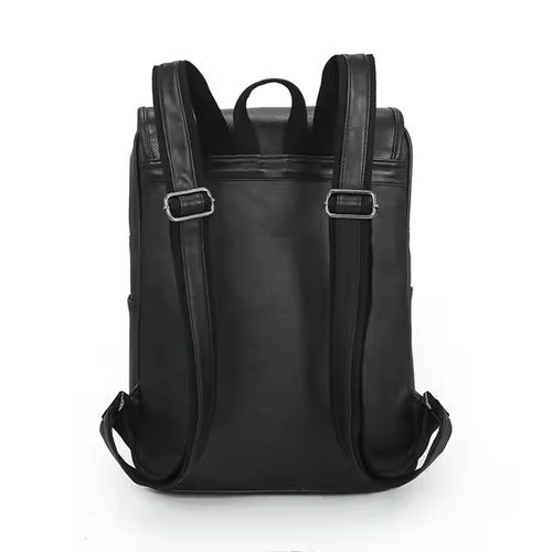 Mochila Antirrobo Con Broche Cuero PU A1 Negro