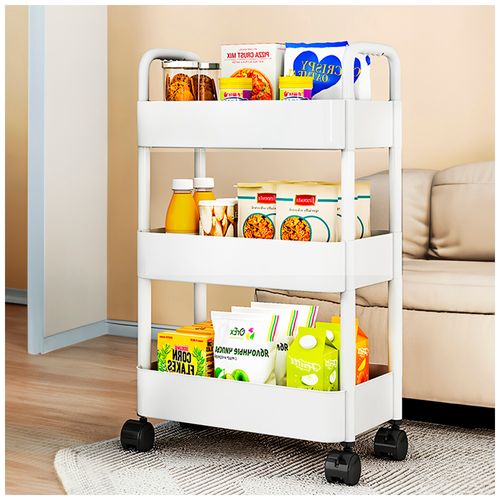 Carrito Organizador Estante 3 Niveles con Ruedas para Cocina JK3