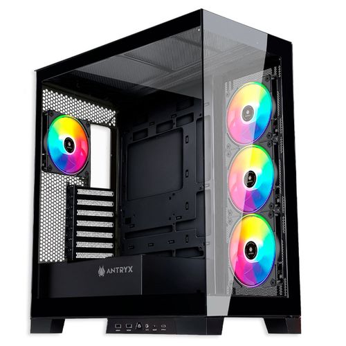 Case ANTRYX FX 950 BLACK, 2 Vidrio Templado, Argb Fan X4, USB TIPO-C