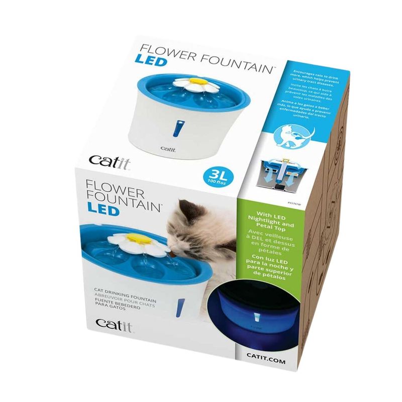 Fuente-de-agua-para-Gatos-Catit-Flower-Countain-Led---3L