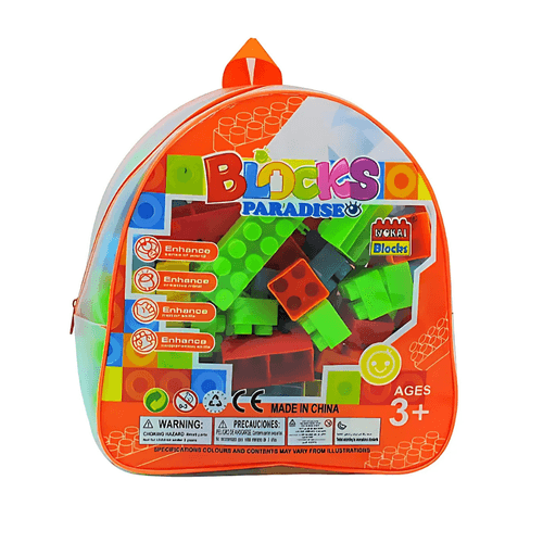 Bloques para Construir dentro de Mochila - GLOBAL KIDS