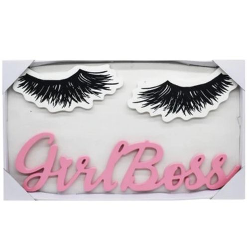 Letrero Colgante de Madera Girl Boss