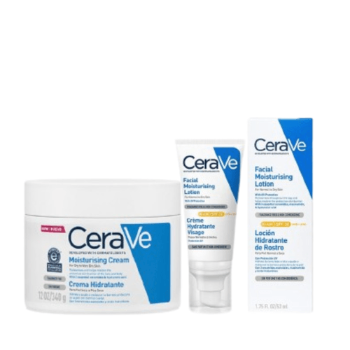 Cerave Pack Hidratación Crema + Loción Hidratante para Piel Seca