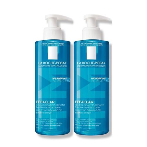 Duo La Roche Posay Gel Limpiador Effaclar para Pieles Mixtas a Grasas 400ML