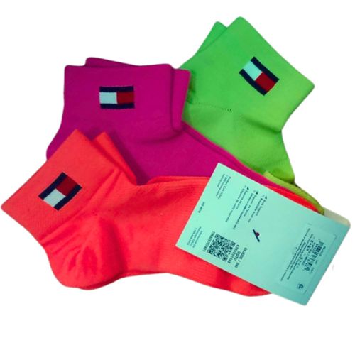 Medias Cortas Tommy Hilfiger Neon Packx3