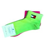 Medias-Cortas-Tommy-Hilfiger-Neon-Packx3