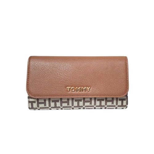 Billetera de Mujer Tommy Hilfiger Monogram - Marron