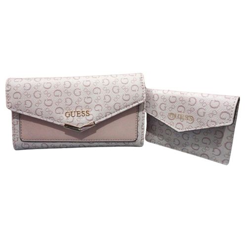 Set Billetera y Tarjetero Guess La Rosa SLG - Rosa