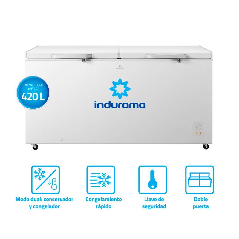 Congeladora-Indurama-Defrost-420L-CI-420BL-Blanco