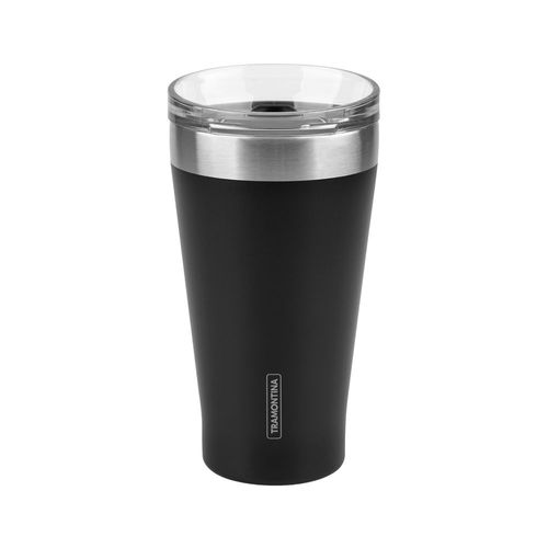 Vaso Térmico 550 ml Negro Exata Tramontina – Mantén la Temperatura 10167030 (MO)