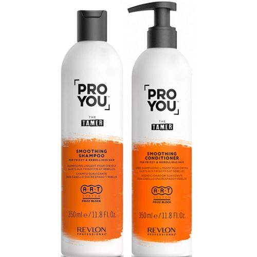 Shampoo Anti Frizz 350ml + Acondicionador Revlon Pro You The Tamer