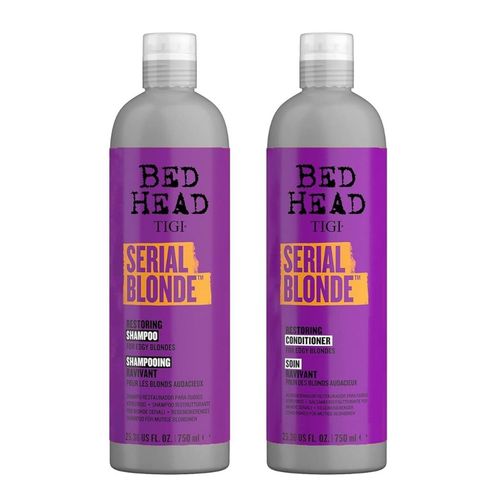 Set Duo Shampoo 750 ml y Acondicionador 750 ml TIGI Bed Head Serial Blonde